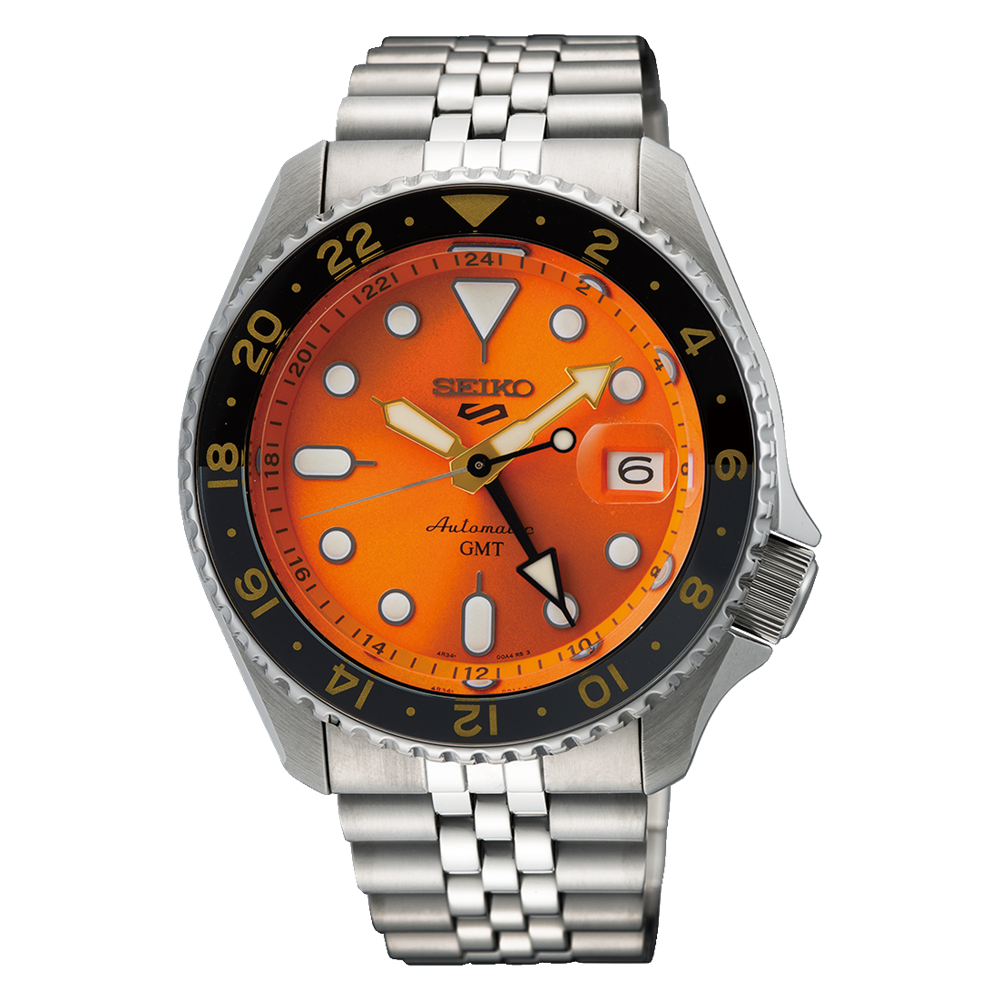 Seiko 5 Sports GMT Automatic Orange
