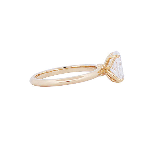 Thumbnail: Elongated Cushion Solitaire Flower Setting 1.51Ct