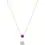 Thumbnail: Color Gemstone Bezel Set Pendant