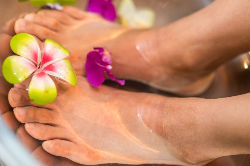 a foot soak
