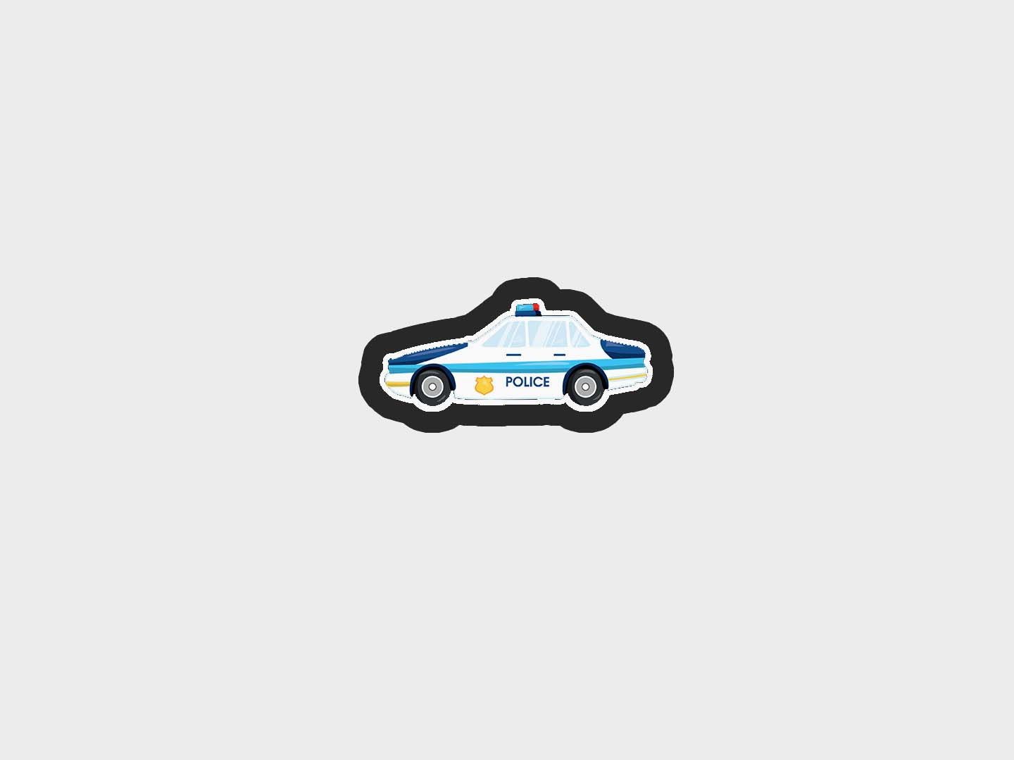 Police Kids Cruiser Cookie Cutter | STL File