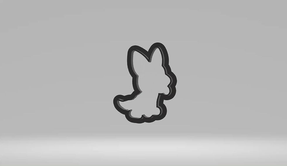 Thumbnail: Police Kids Dog Cookie Cutter | STL File
