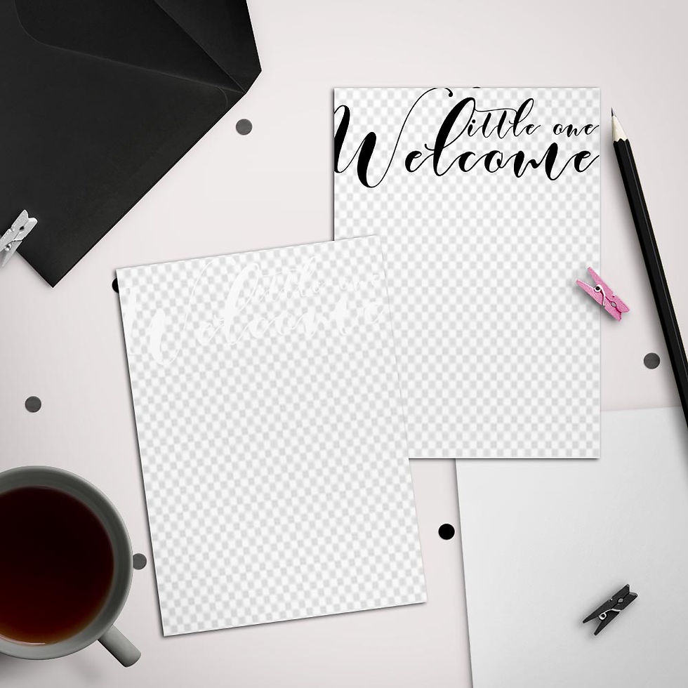 Thumbnail: Welcome Little One Birth Announcement Template