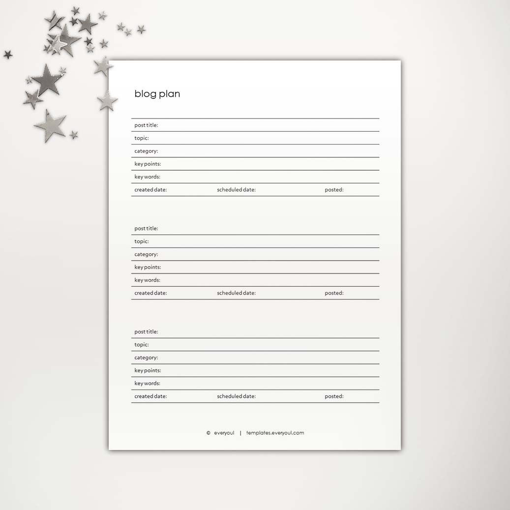 Blog Plan PowerPoint Template