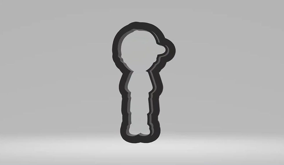 Thumbnail: Earth Day Hero Boy Standing Cookie Cutter | STL File