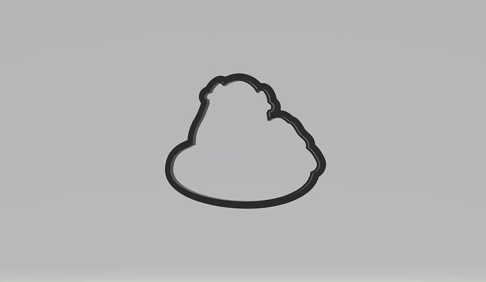 Thumbnail: Mother's Love Critters Dog Cookie Cutter | STL File