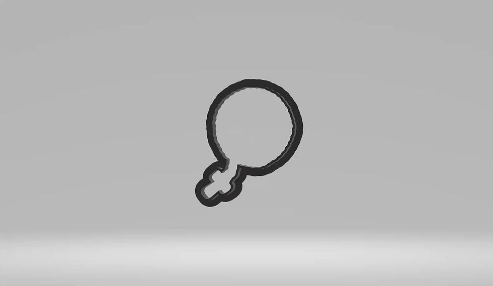 Thumbnail: First Communion Kids Rosary Cookie Cutter | STL File