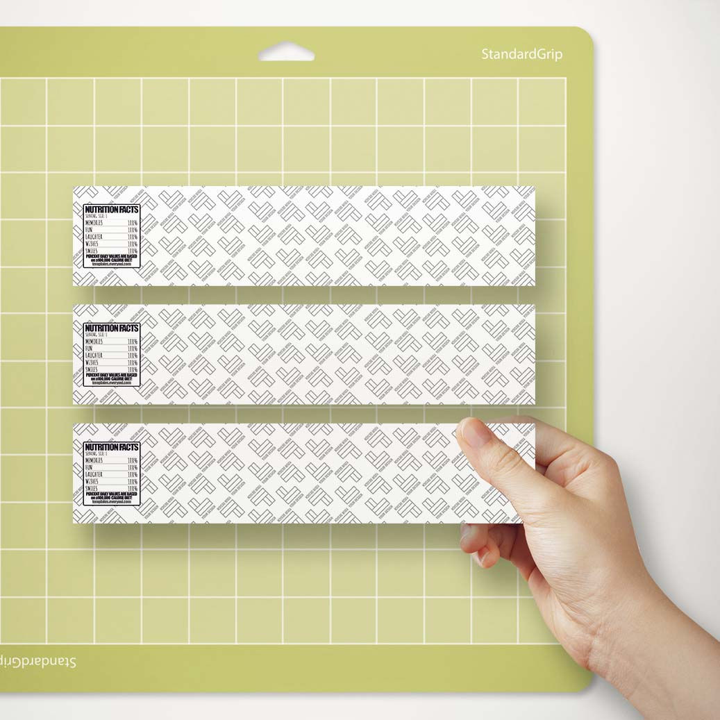 Bottle Wrap 2" x 9.25" Label Print-n-Cut Template