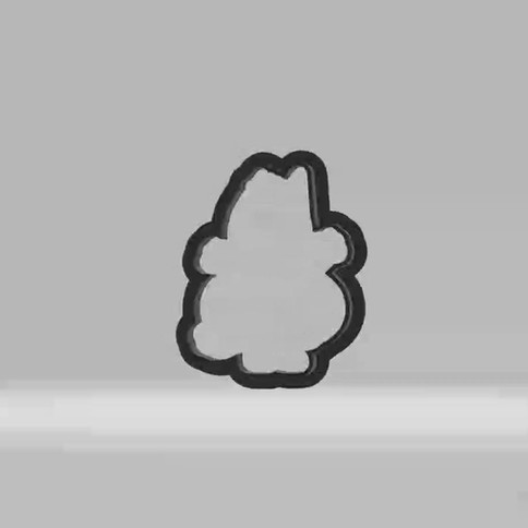 Blue Heeler Dog Halloween 06 Cookie Cutter File | Bluey Halloween Cookie Cutter STL File