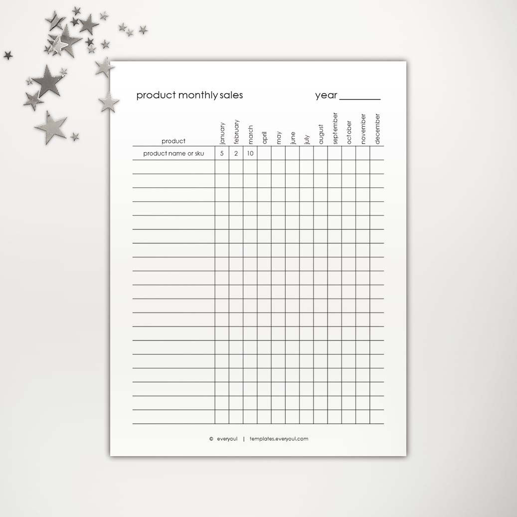 Product Monthly Sales Tracker PowerPoint Template