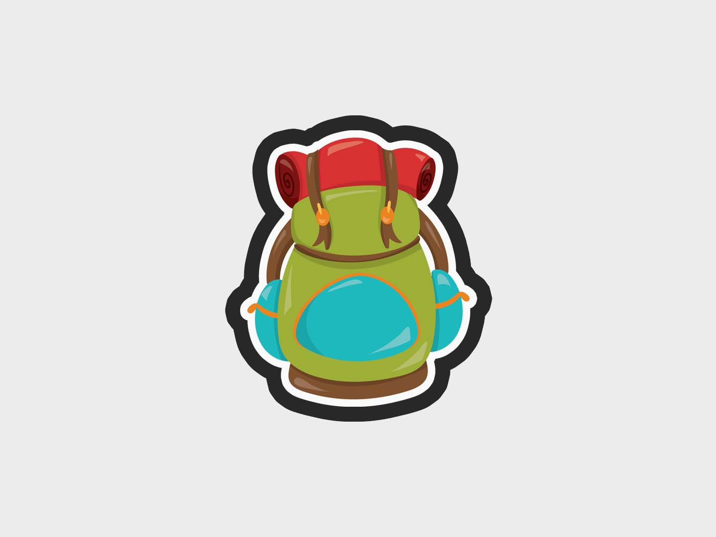 Camping Kids Backpack Cookie Cutter | STL File