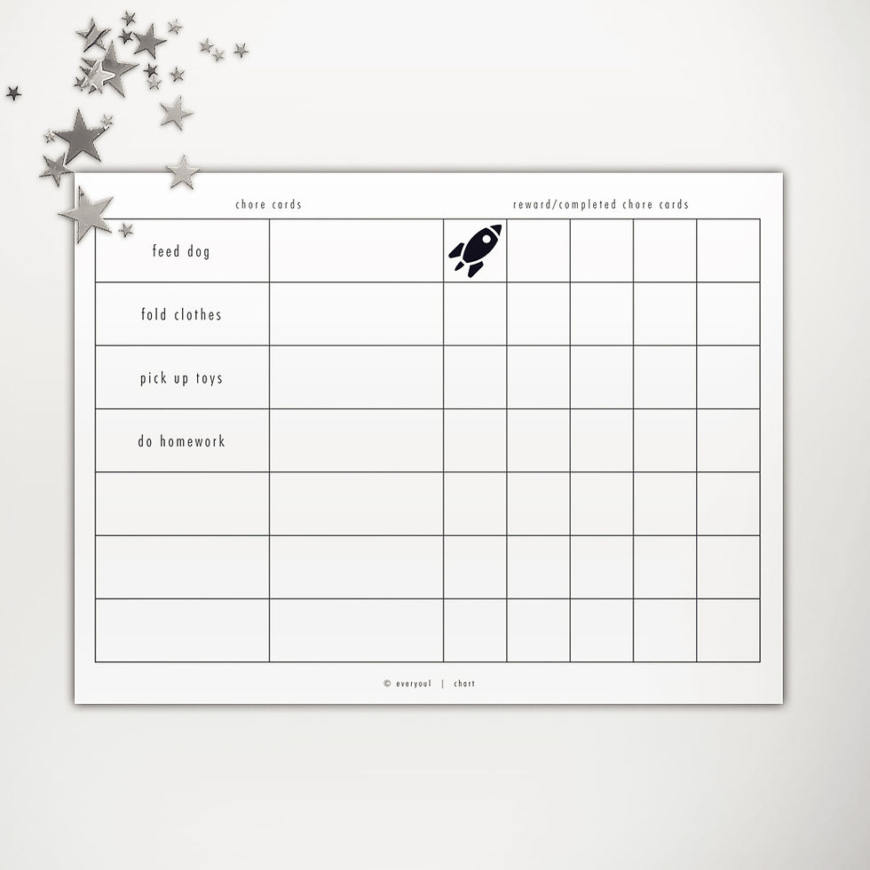 Thumbnail: Chore Chart + Chart Cards Landscape PowerPoint Template