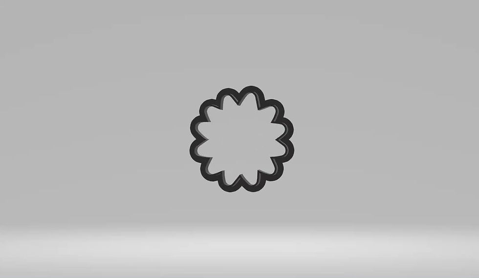 Thumbnail: Water Play Fun Sun Cookie Cutter | STL File