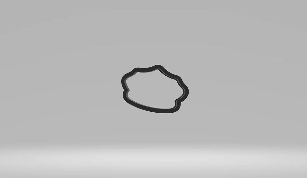 Thumbnail: Police Kids Hat Cookie Cutter | STL File