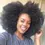 Miniatura: Perucas de cabelo humano para mulheres negras Remy Afro Kinky Curly Wigs Mongol