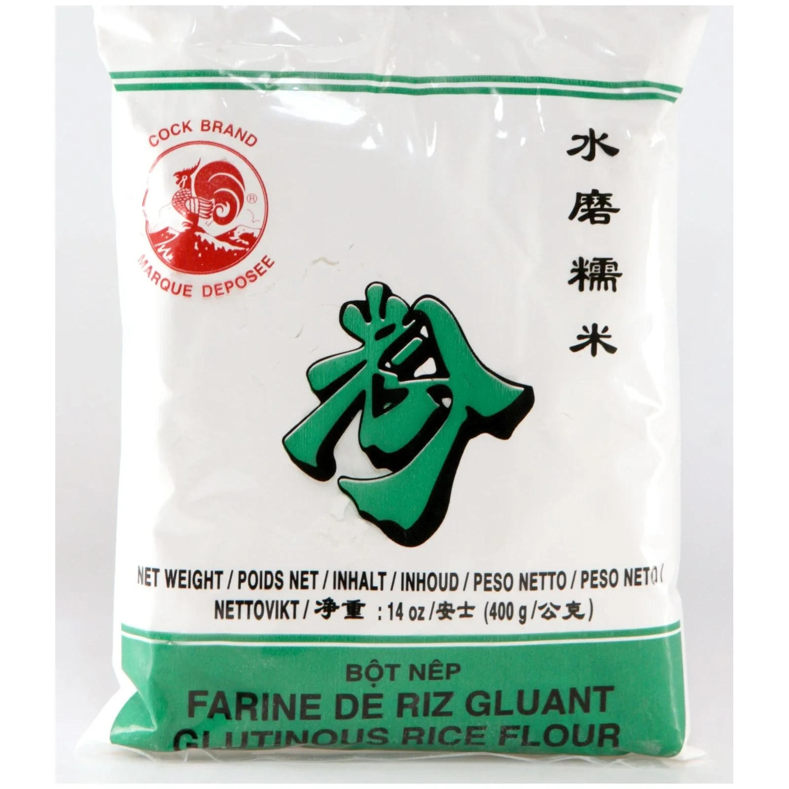 FARINE DE RIZ GLUANT 400G COULEUR VERTE