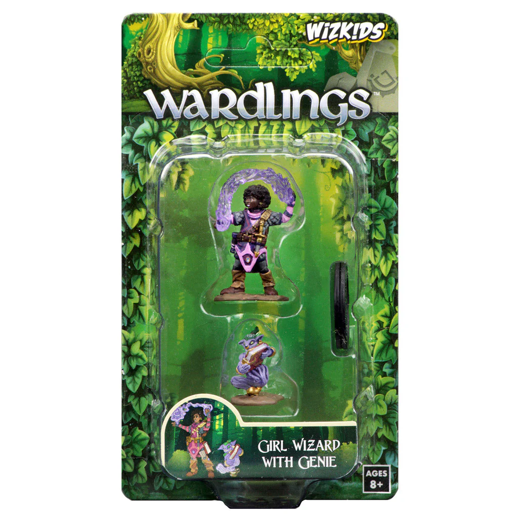 WizKids Wardlings: Girl Wizard with Genie (Painted)