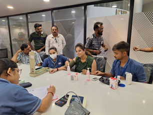 Health check-up camp at Procover Salutation LLP, Gorwa, Vadodara on 03rd July 2024.