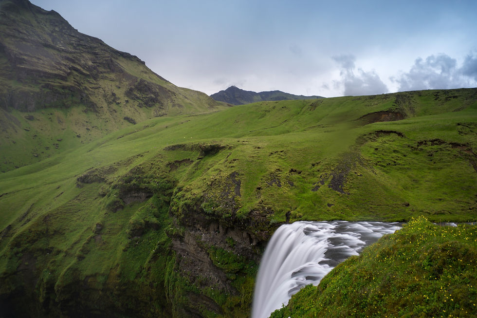 Skogafoss from the top