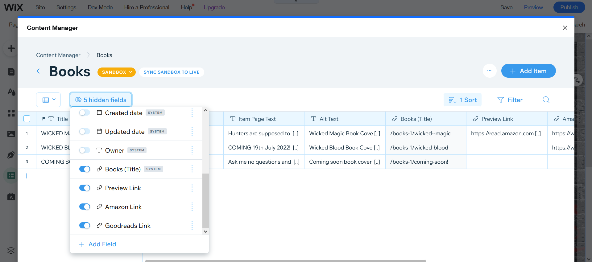 How to add a book catalogue to your author website