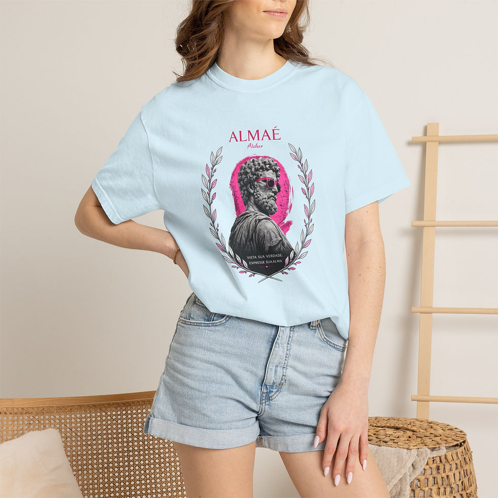 Miniatura: T-Shirt Imperador - Coleção Alma do Mundo - Almaé Atelier