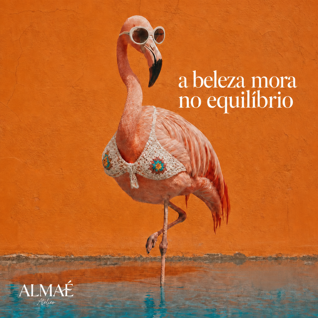 T-Shirt Flamingo Elegante - Coleção Alma do Mundo