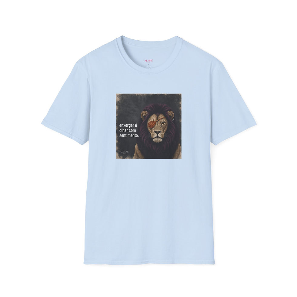 Miniatura: T-Shirt Leão - Olhar Corajoso - Coleção Alma do Mundo