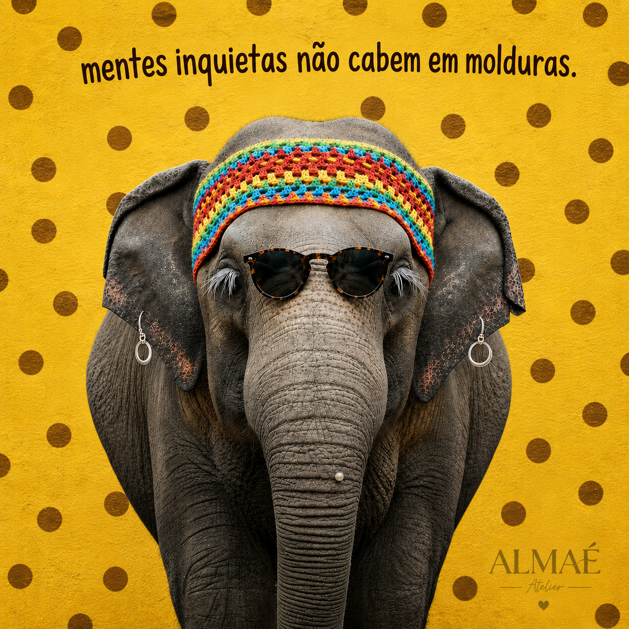 T-Shirt Elefante - Grandeza e Liberdade - Coleção Alma do Mundo