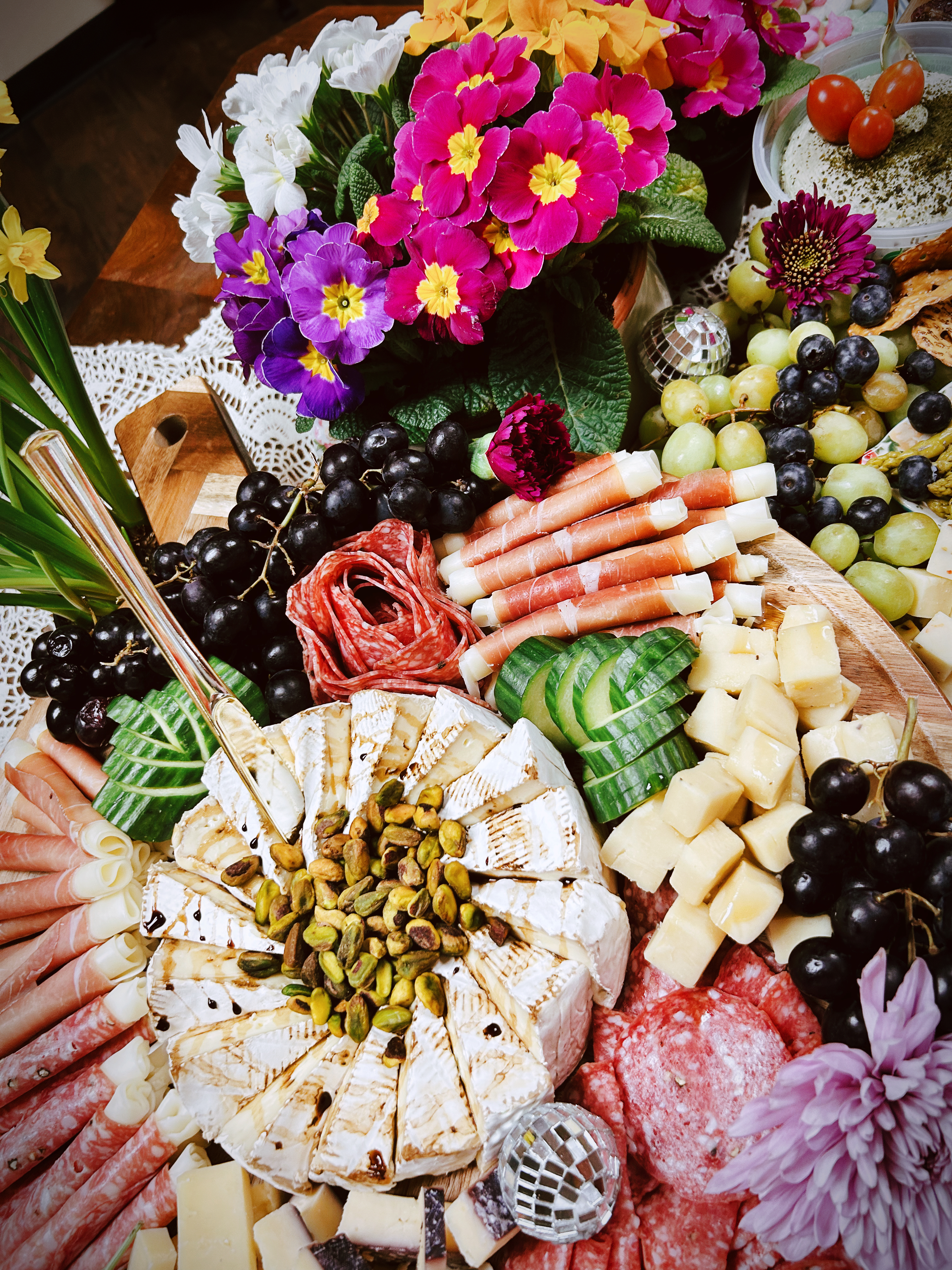 Arranged Food and Objects