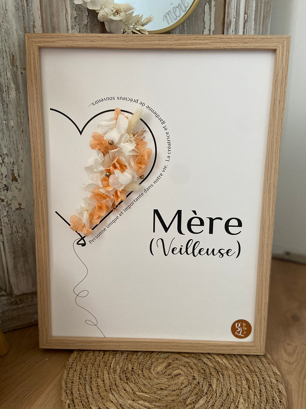 Miniature : Tableau fleurs séchées et stabilisées - collection Mère Veilleuse