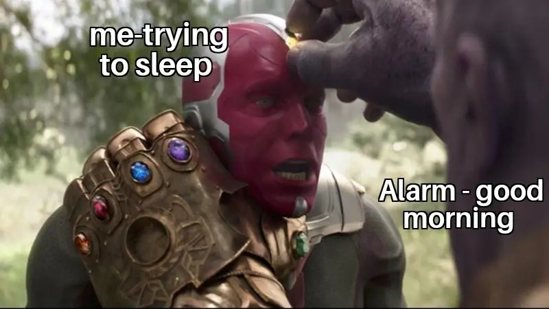 Thanos taking Mind Stone Meme - funny good morning memes