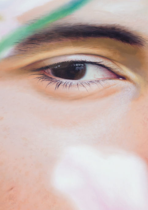 Hand painted advertisement for Spotify featuring Bad Bunny in Williamsburg, Brooklyn