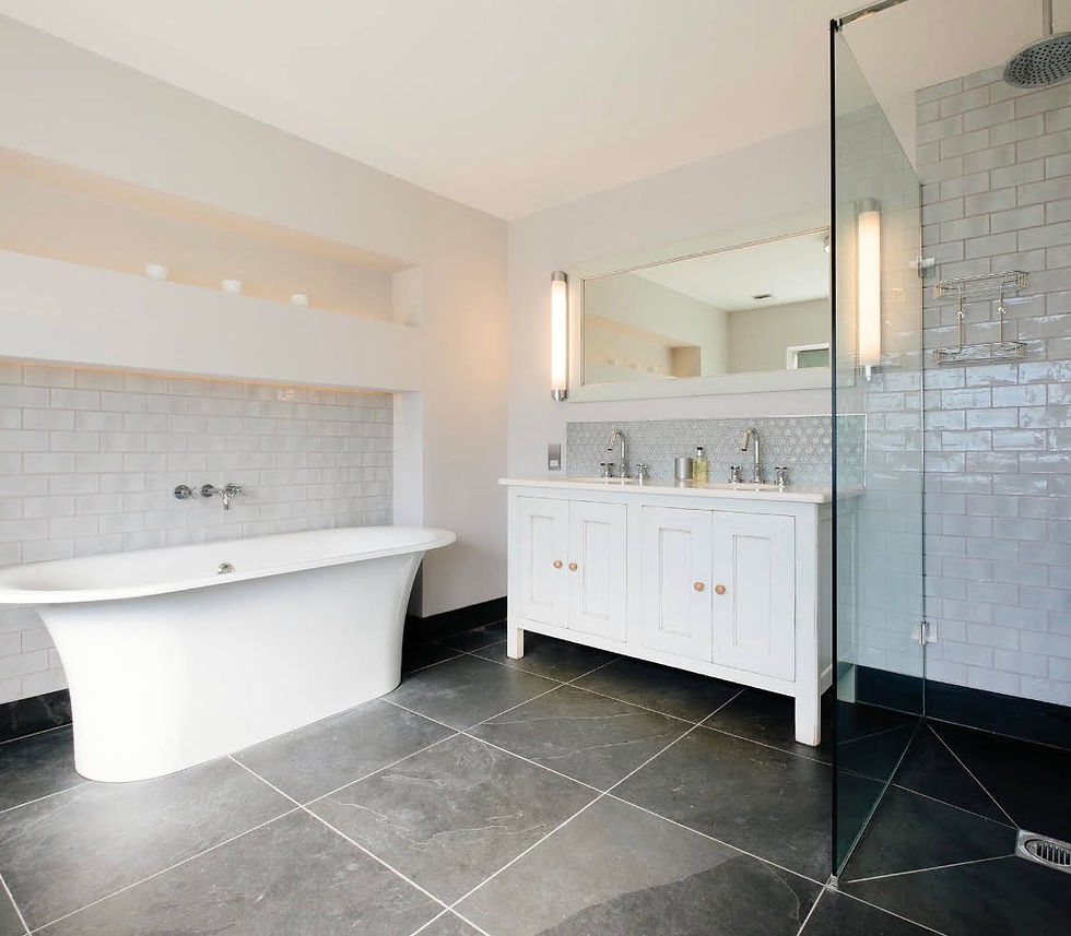 Tiled bathroom