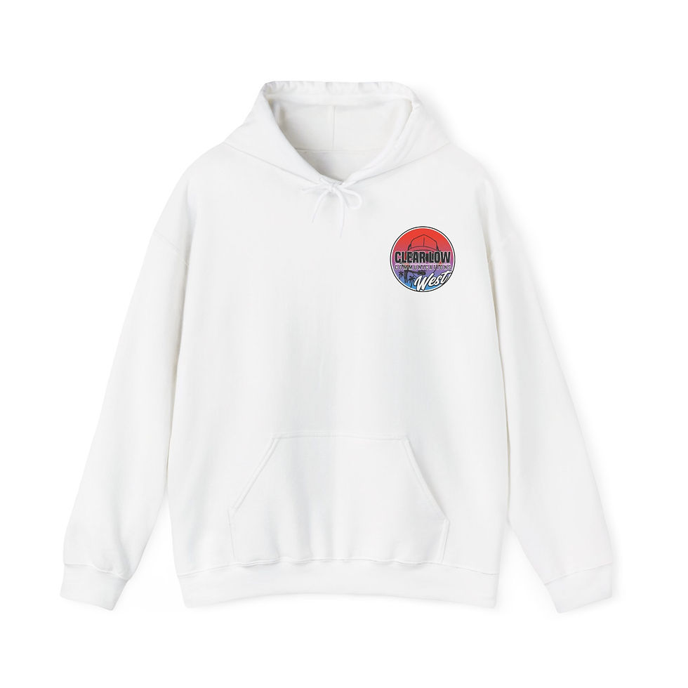 Clear Low Communications West Unisex Hooded Sweatshirt