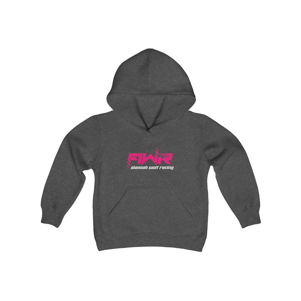 Thumbnail: Allanah Wolf Racing Youth Hooded Sweatshirt