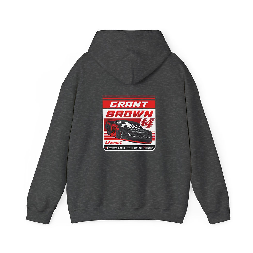 Thumbnail: Grant Brown Unisex Hooded Sweatshirt