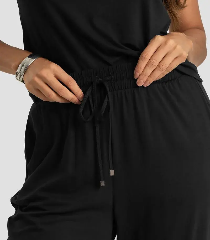 Miniatura: Conjunto Feminino Blusa E Calça Dianna Preto