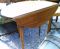 French walnut  drop leaf table 