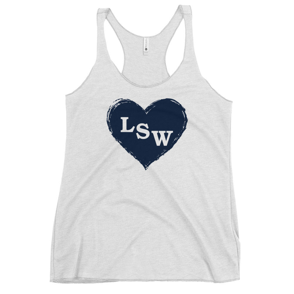 Lee's Summit West Heart Women's Racerback Tank
