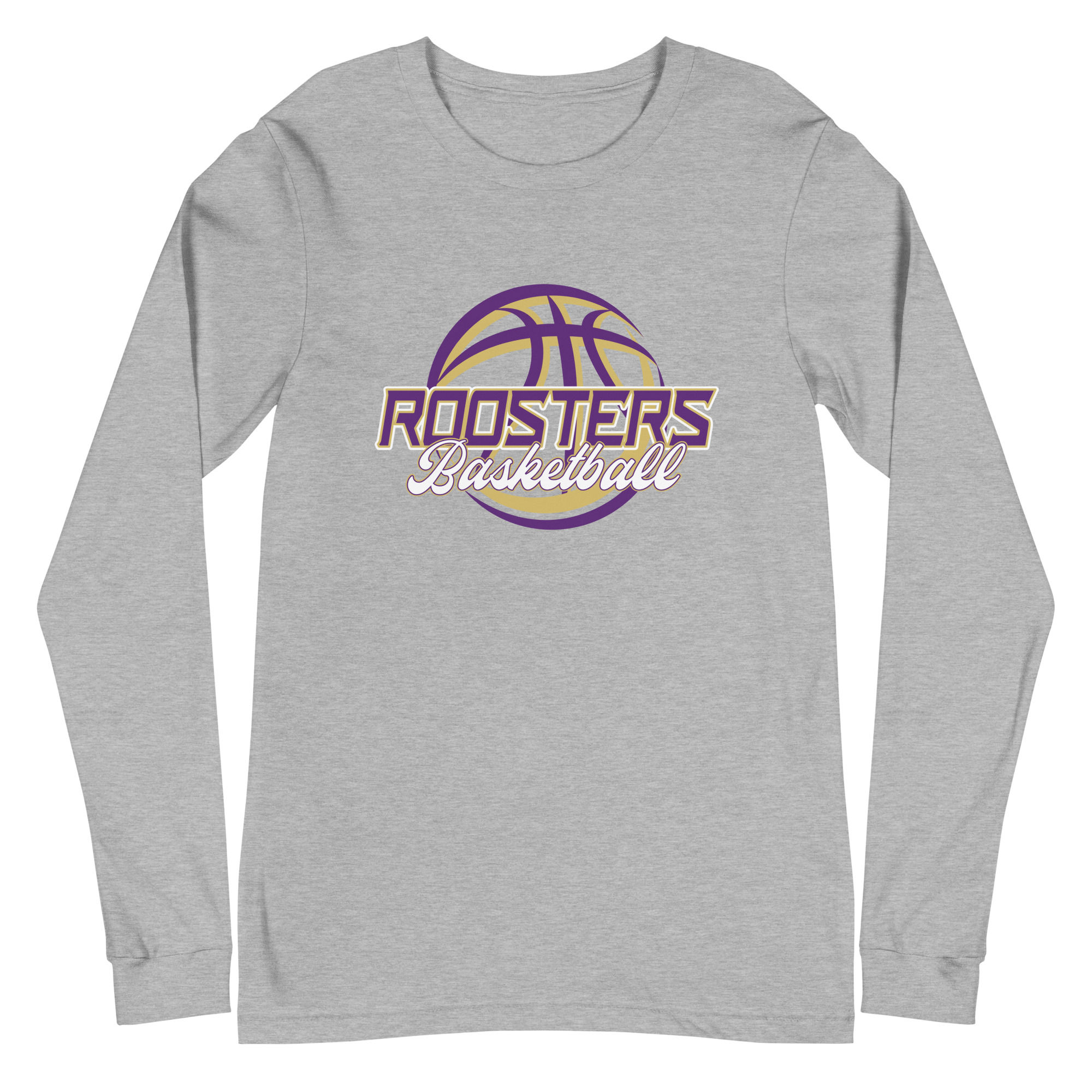 Pleasant Hill Roosters Basketball Unisex Long Sleeve Tee