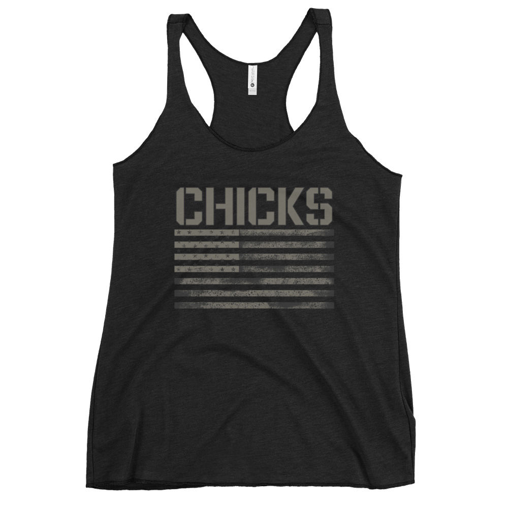 Pleasant Hill Chicks Military Women's Racerback Tank