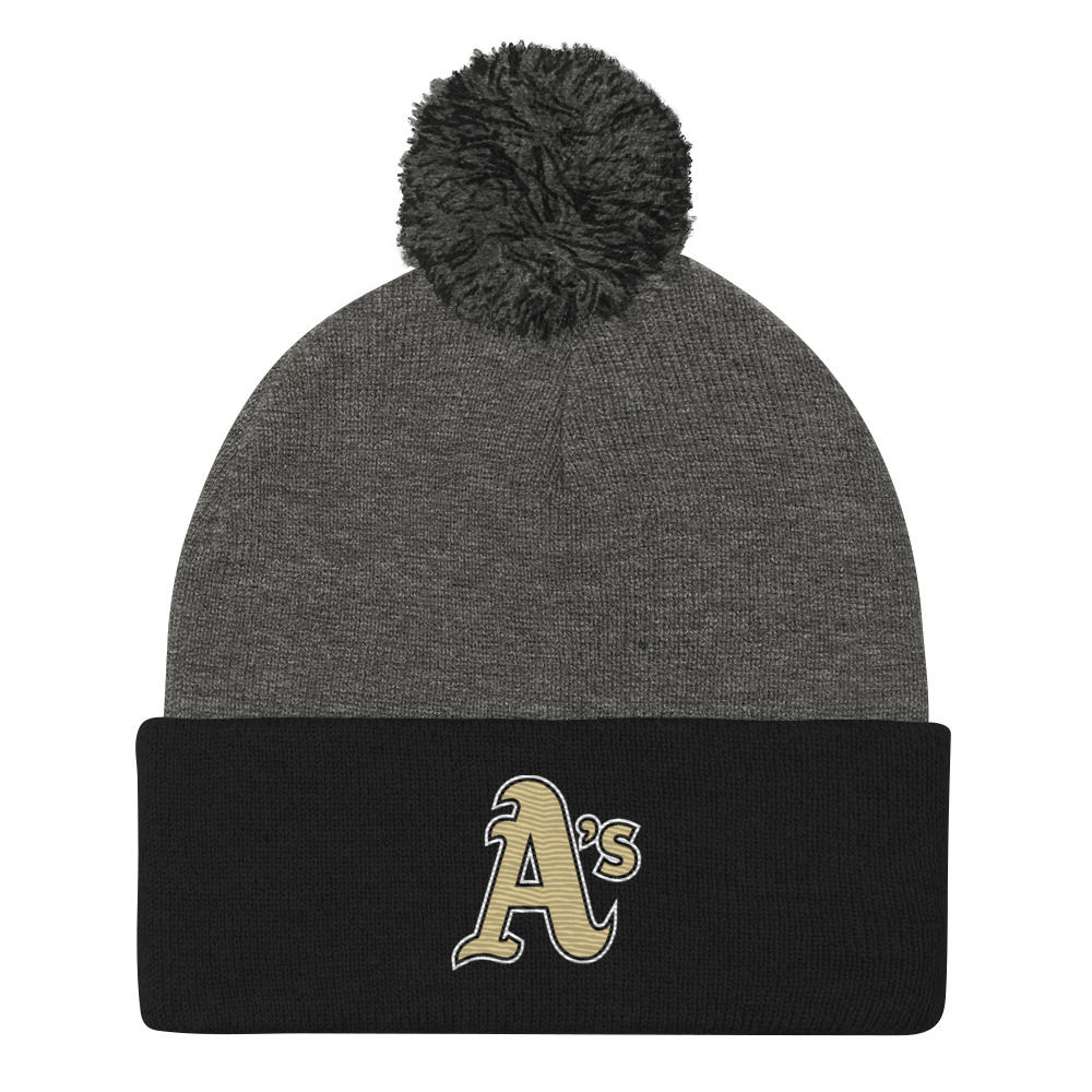 KC Athletics Pom-Pom Beanie