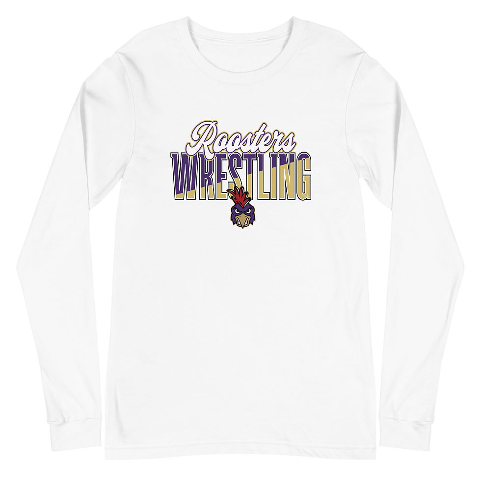 Thumbnail: Pleasant Hill Roosters Wrestling Unisex Long Sleeve Tee