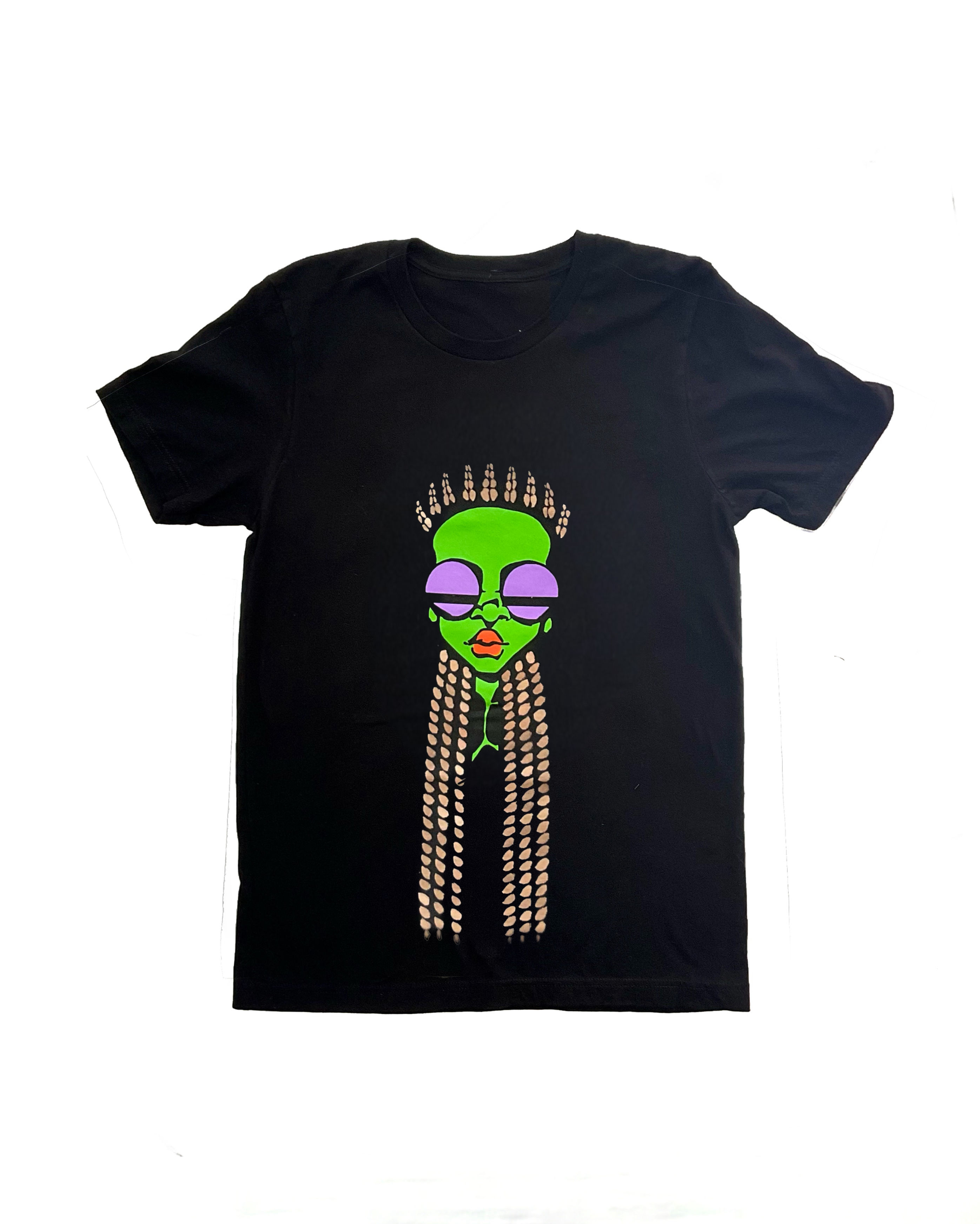 Afro Alien Tee- Cornrows