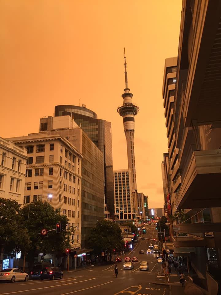 the red sky in auckland 2020