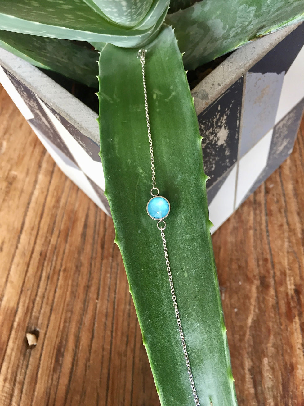 Bracelet Véronique bleu ciel