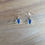 Miniature : Boucles d'oreilles Indya bleu marine