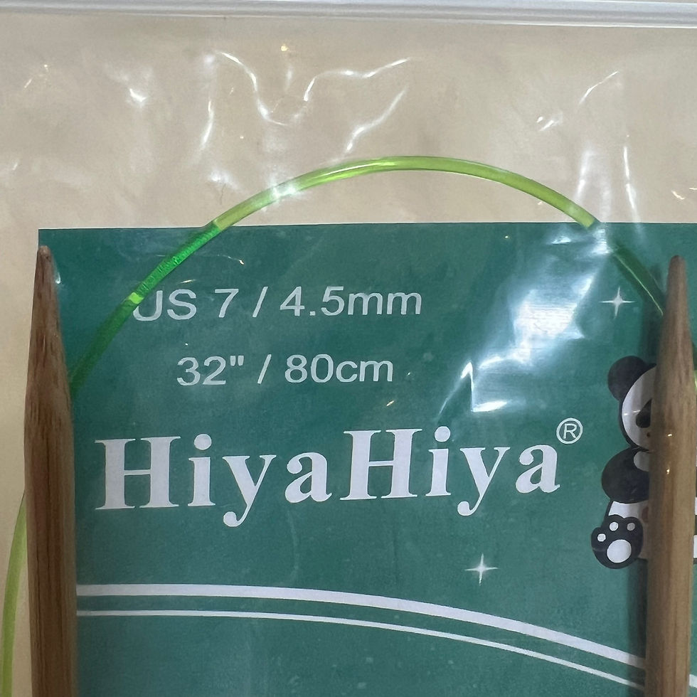 Thumbnail: ابرة تريكو خشب البامبو مع وصلة Tricot hook with cable 