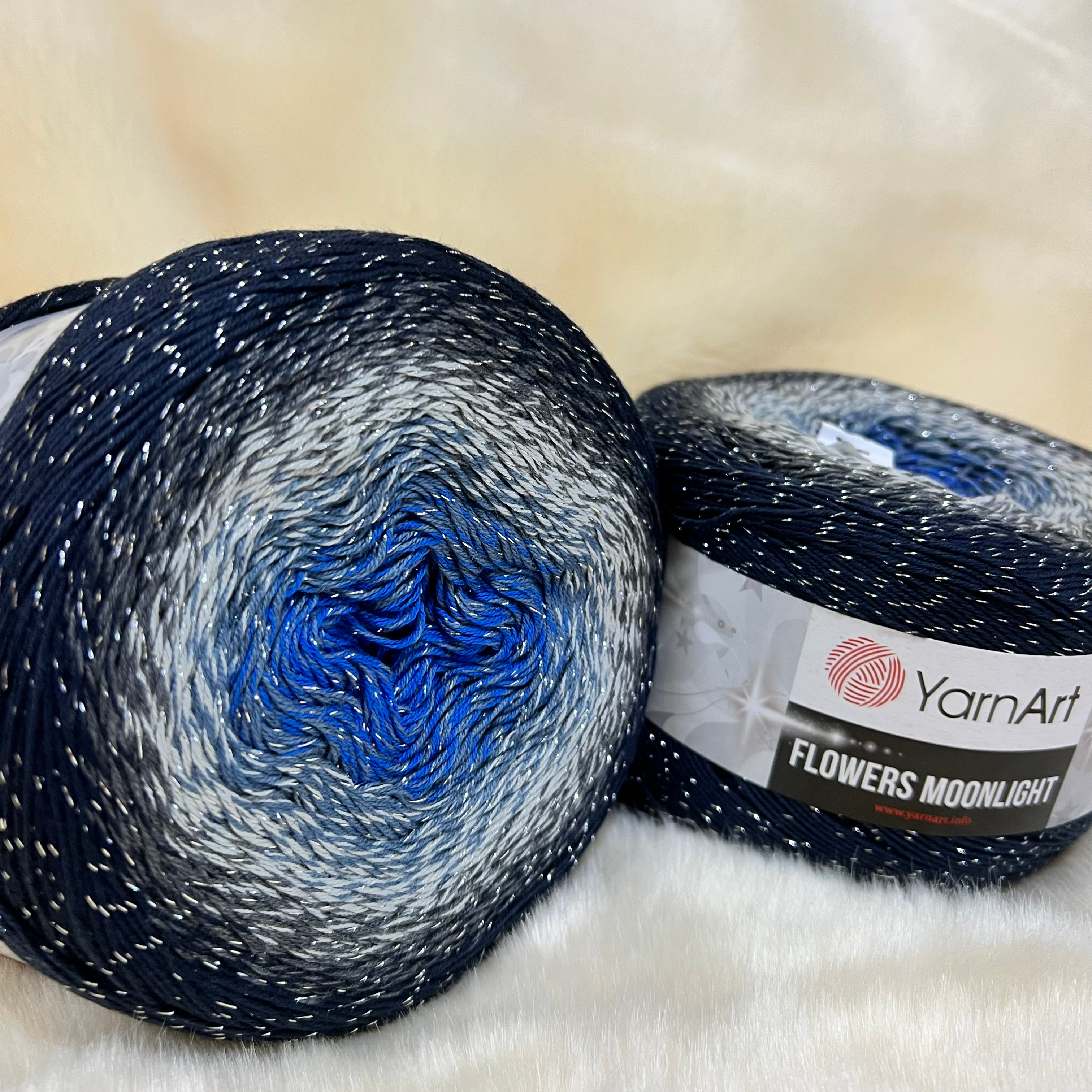 YarnArt flowers moonlight thread خيط يارن ارت فلورز مون لايت 