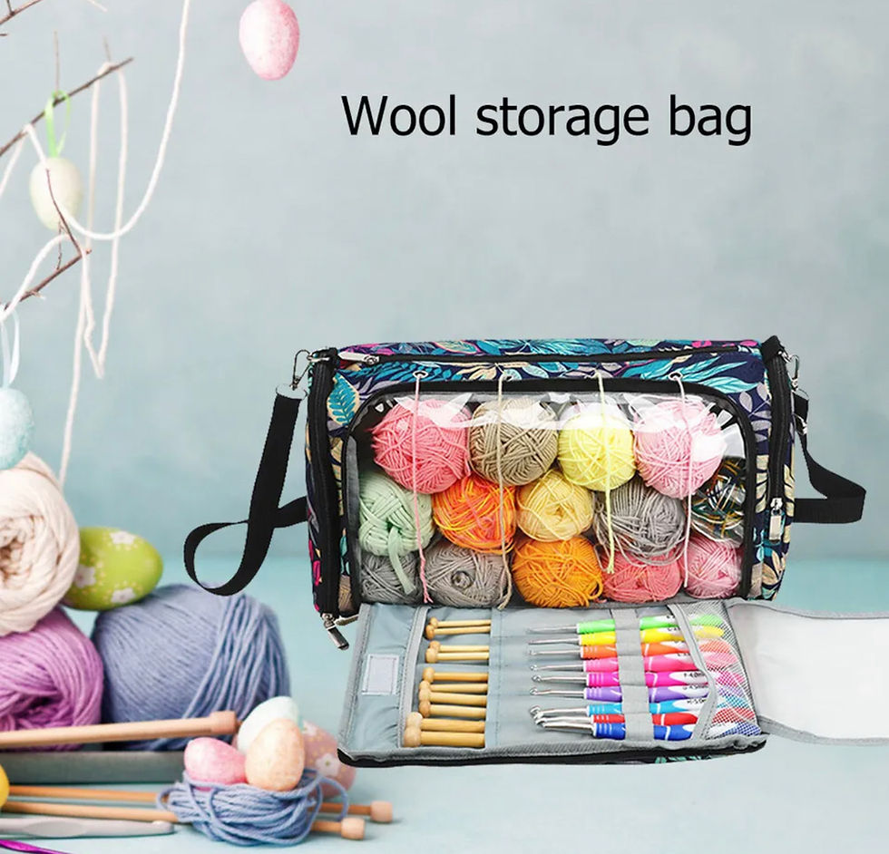 Yarn organizer bag جنطة ترتيب الخيوط وابر وادوات الحياكة